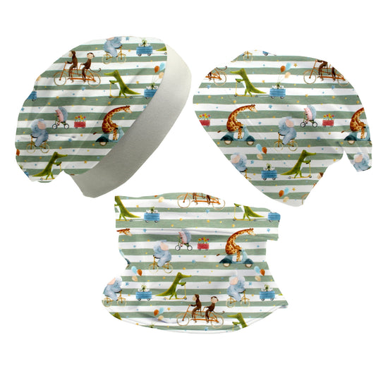 Beanie und Loop Set für Babys und Kinder "Tierausflug"