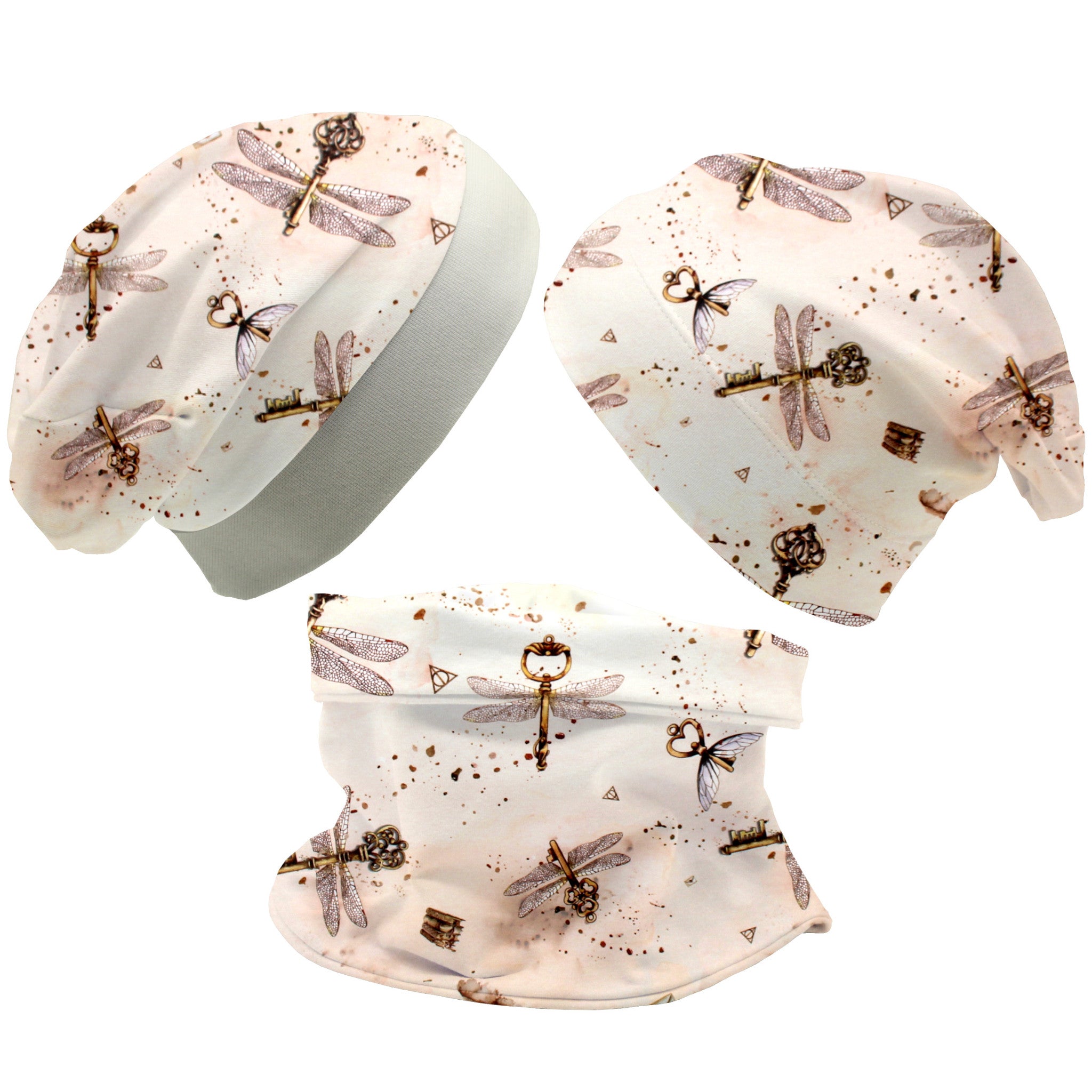 Beanie und Loop Set für Babys und Kinder "magic keys"