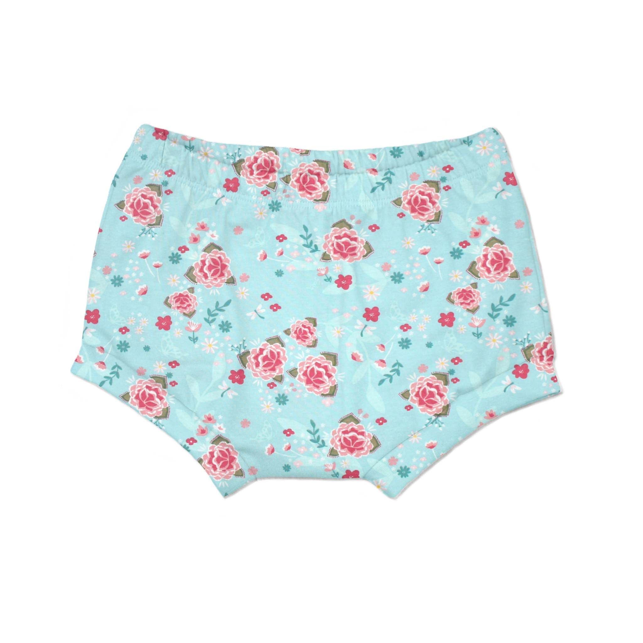 Bummie für Babys und Kinder „Blumen, türkis“