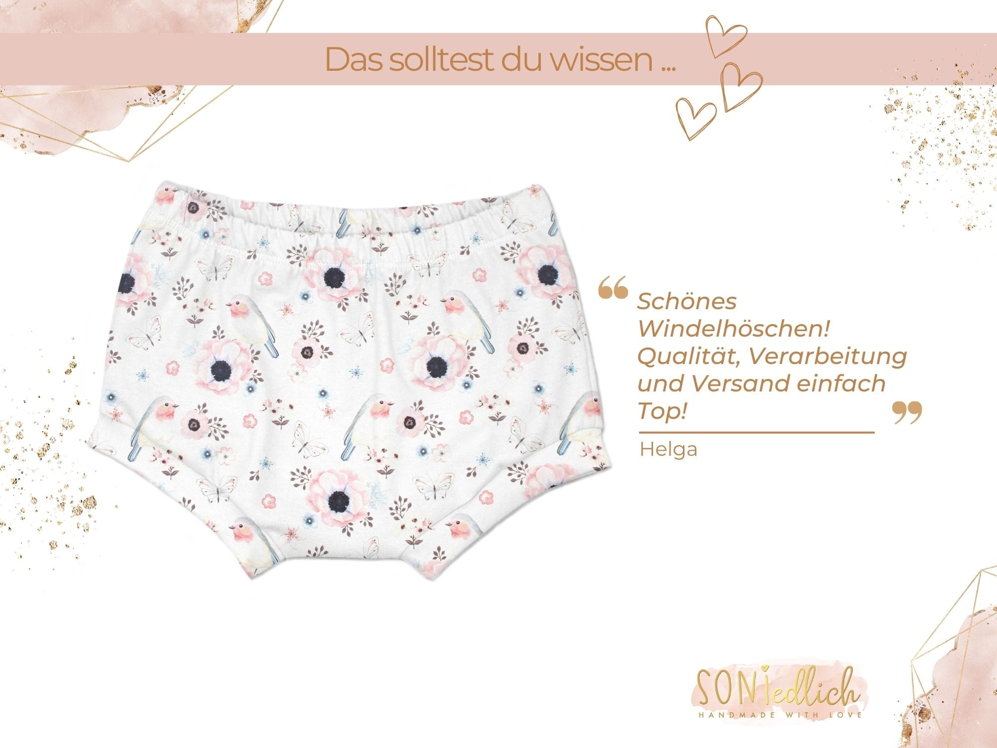 Bummie für Babys und Kinder „little birds, weiß“ Bewertung