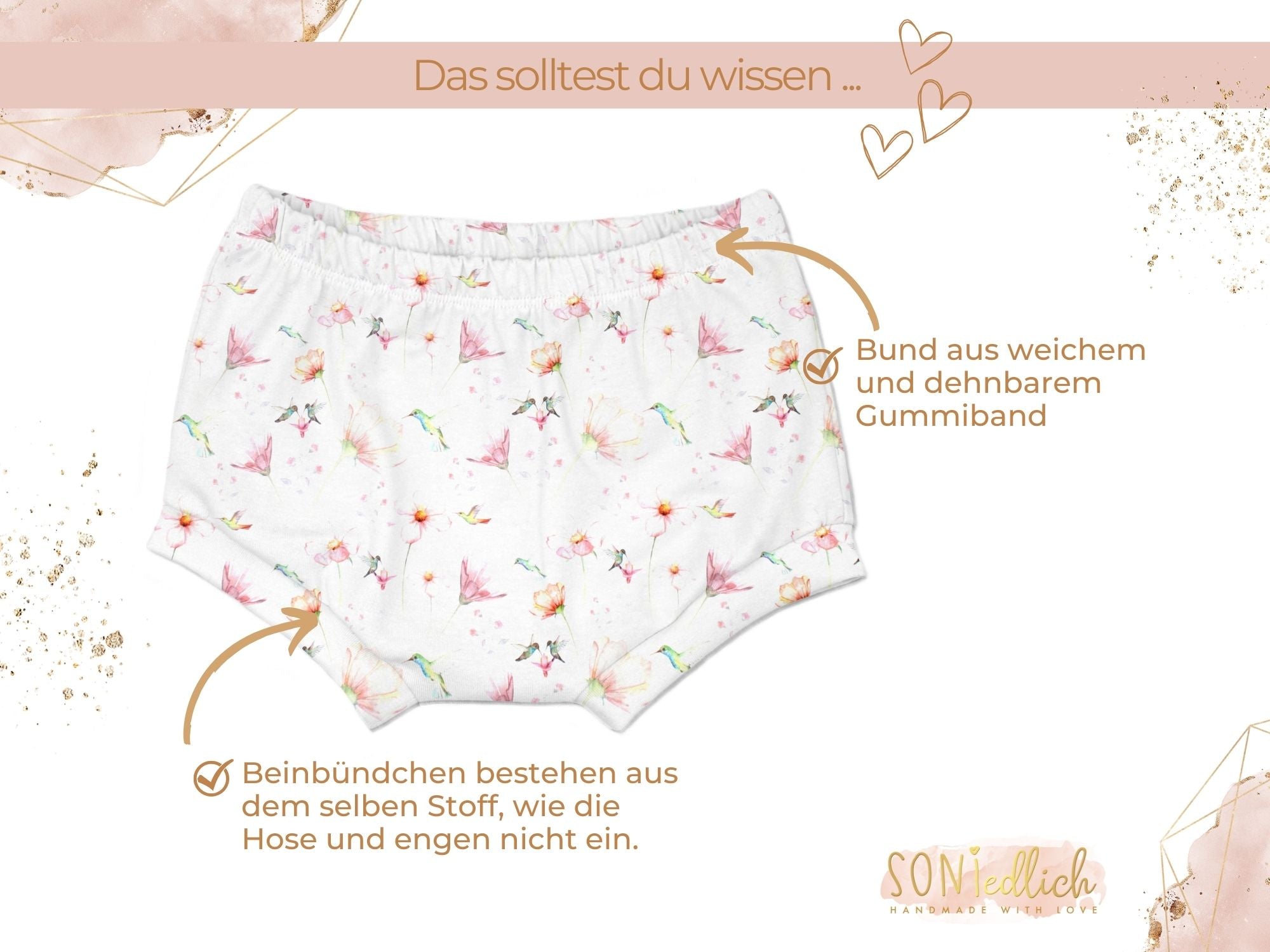 Bummie für Babys und Kinder „little Kolibri“ Details