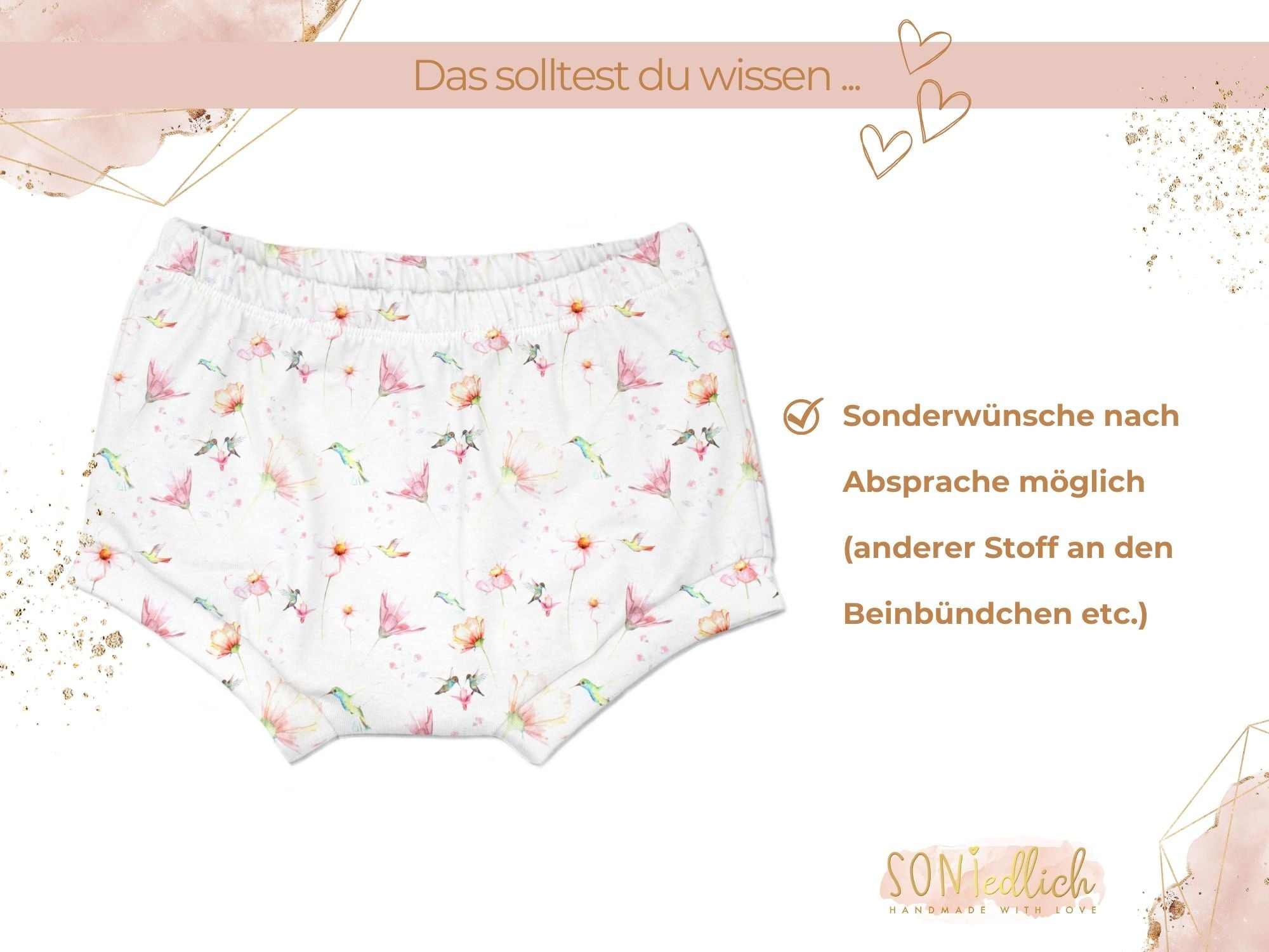 Bummie für Babys und Kinder „little Kolibri“ Sonderwünsche