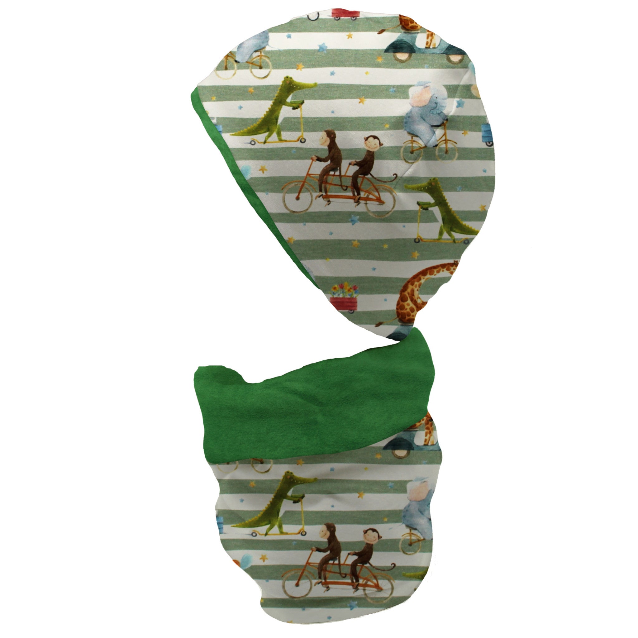 Gefüttertes Mützen und Loop Set für Babys und Kinder „Tierausflug“