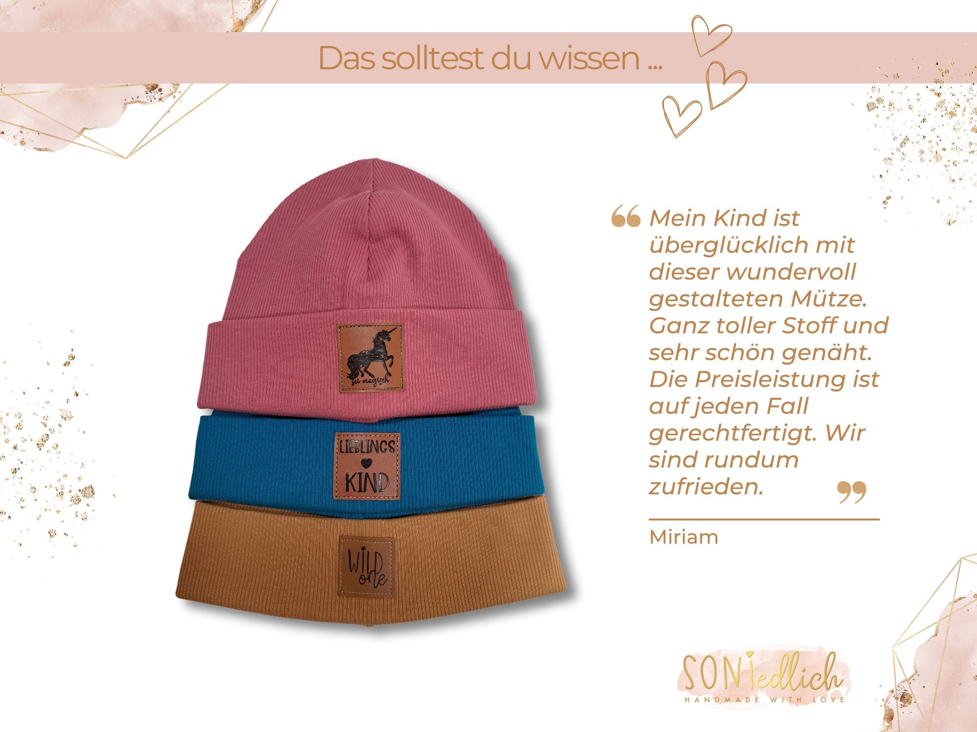 Hipster-Beanie aus Rib-Jersey, Bewertung