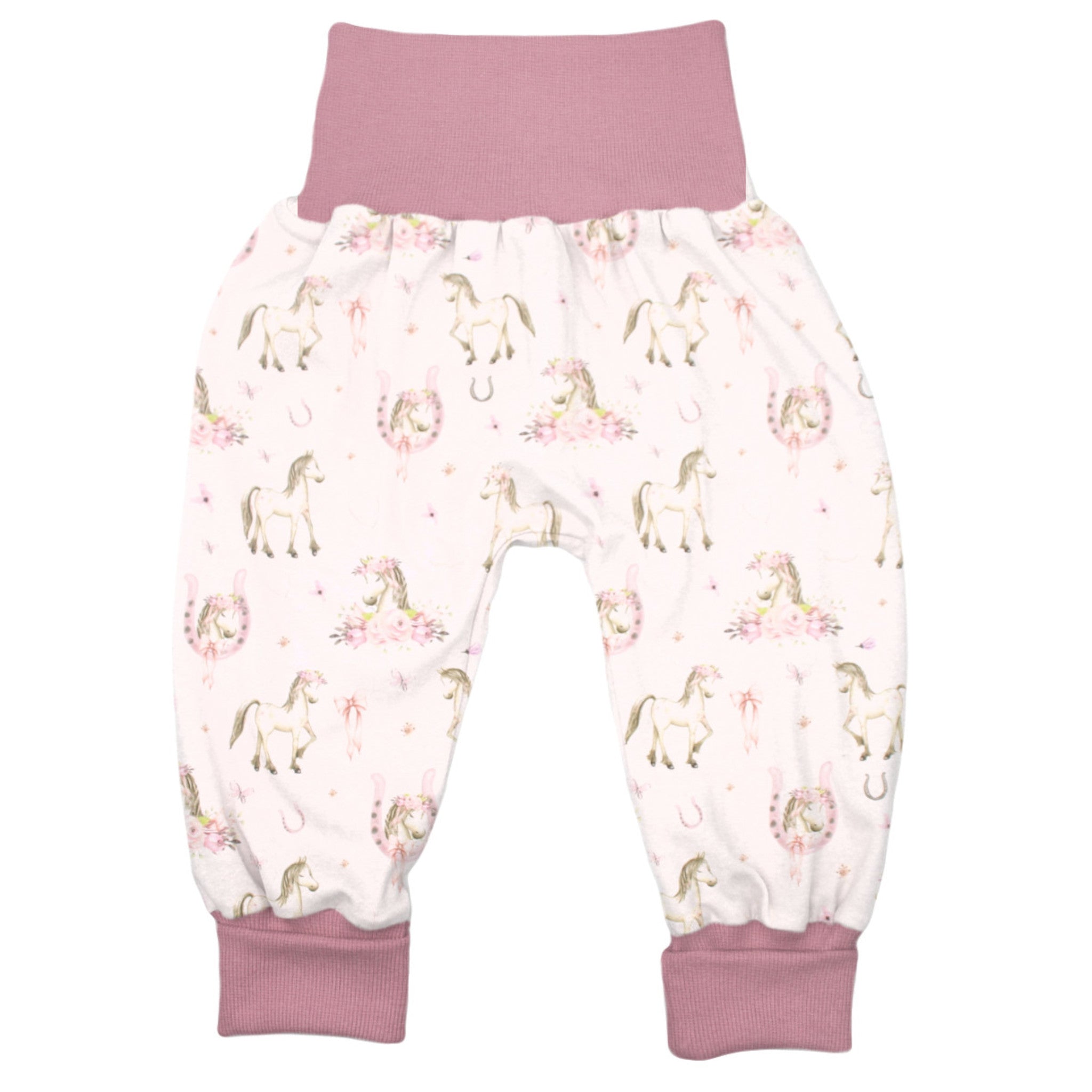Lange Pumphose für Babys und Kinder „Boho Pferde“