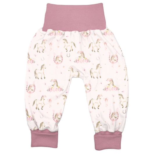 Lange Pumphose für Babys und Kinder „Boho Pferde“
