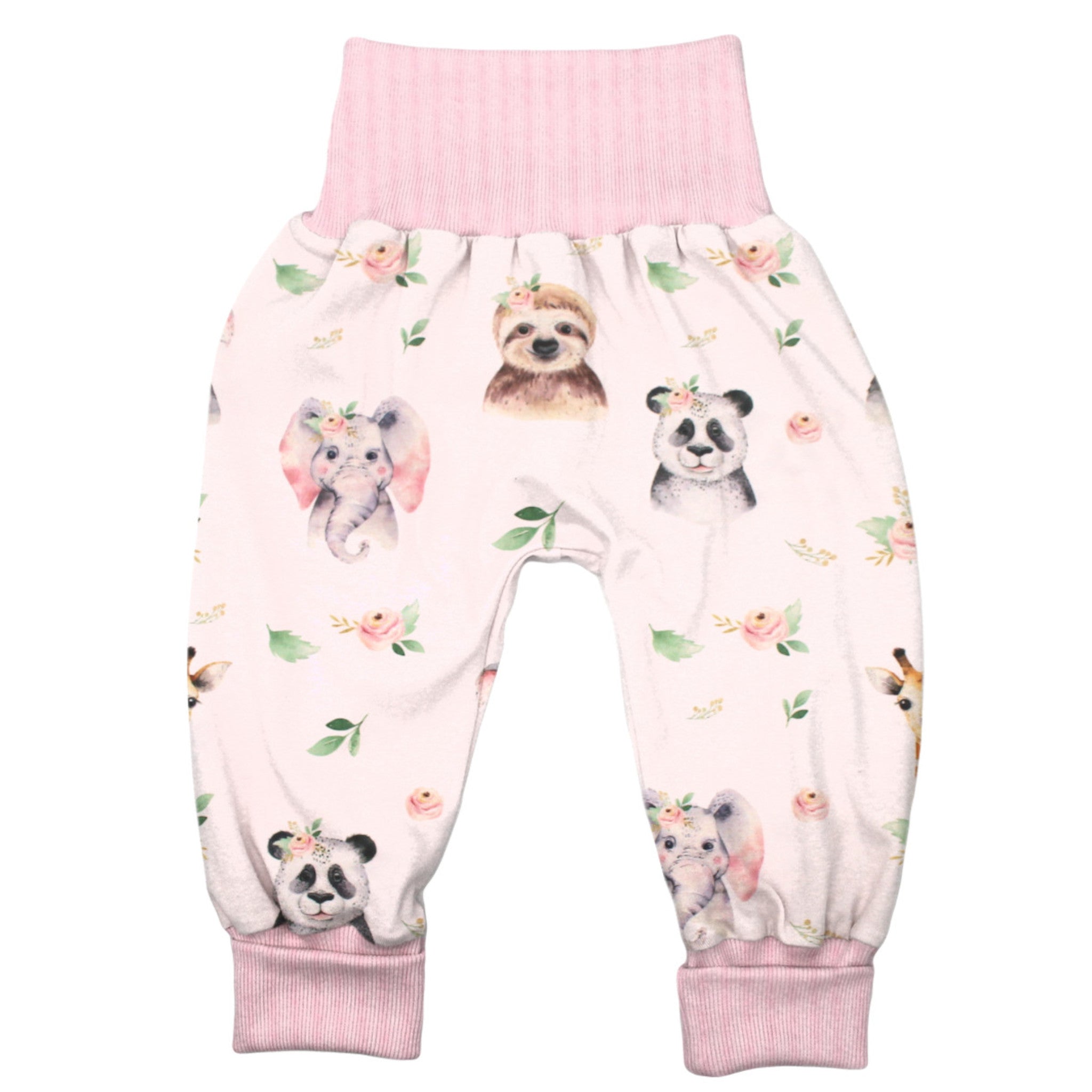 Lange Pumphose für Babys und Kinder „Boho Tiere“