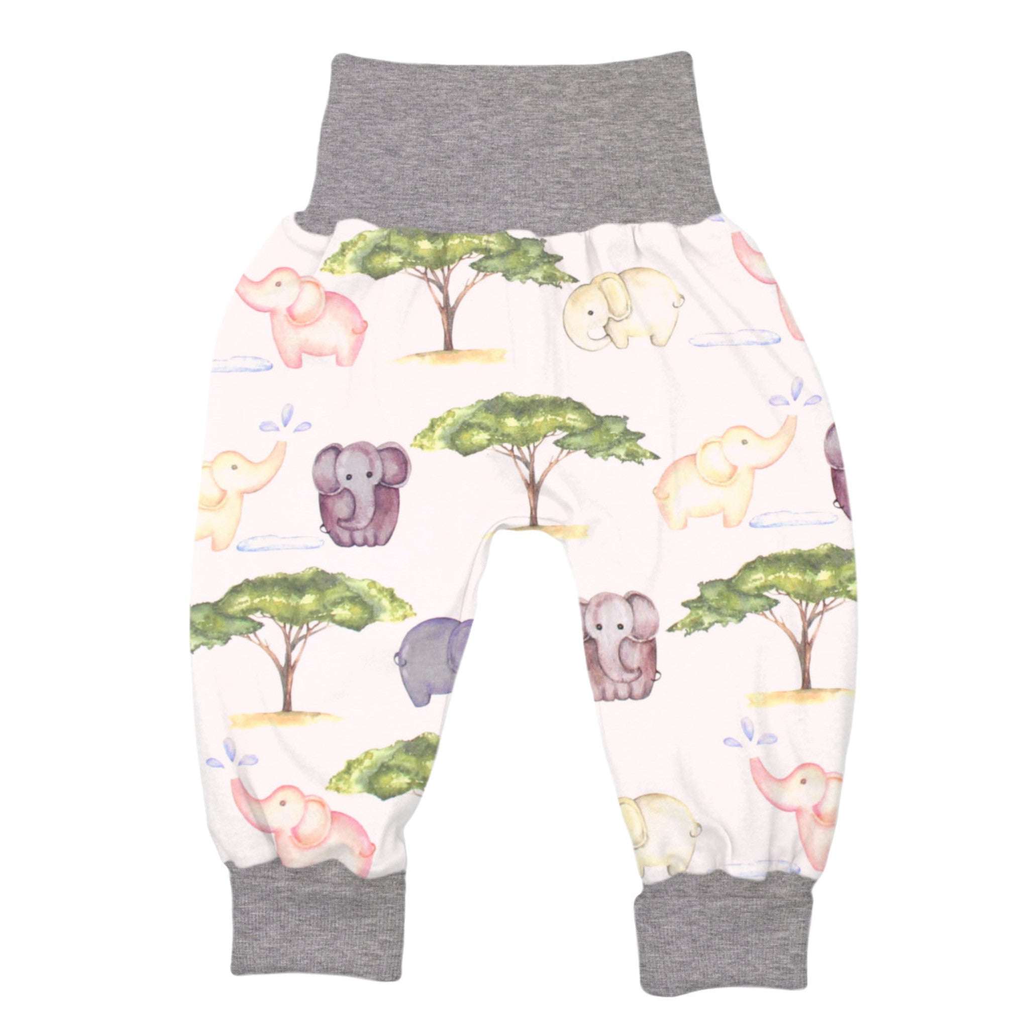 Lange Pumphose für Babys und Kinder „Elefanten“
