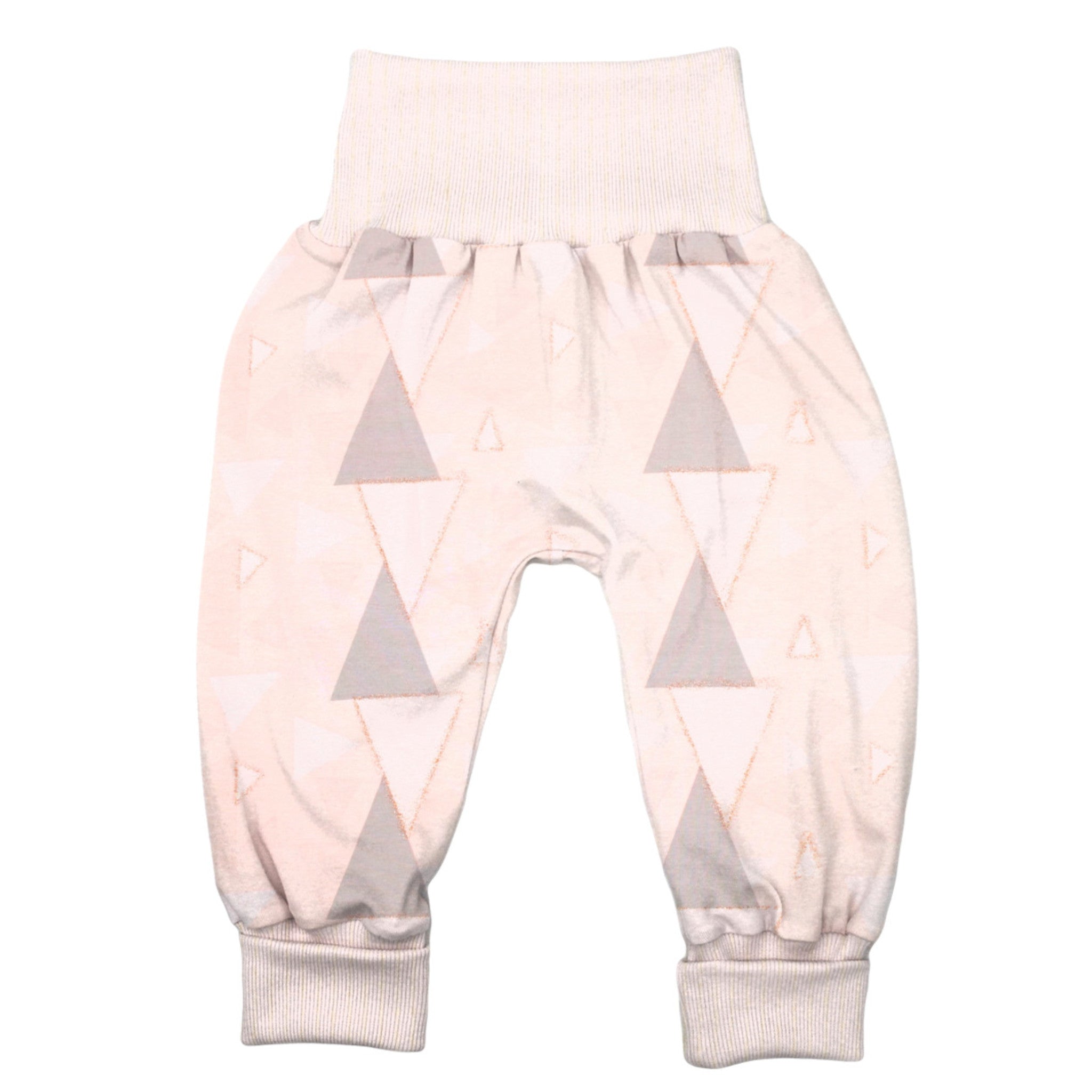 Lange Pumphose für Babys und Kinder „Glitzerdreieck“