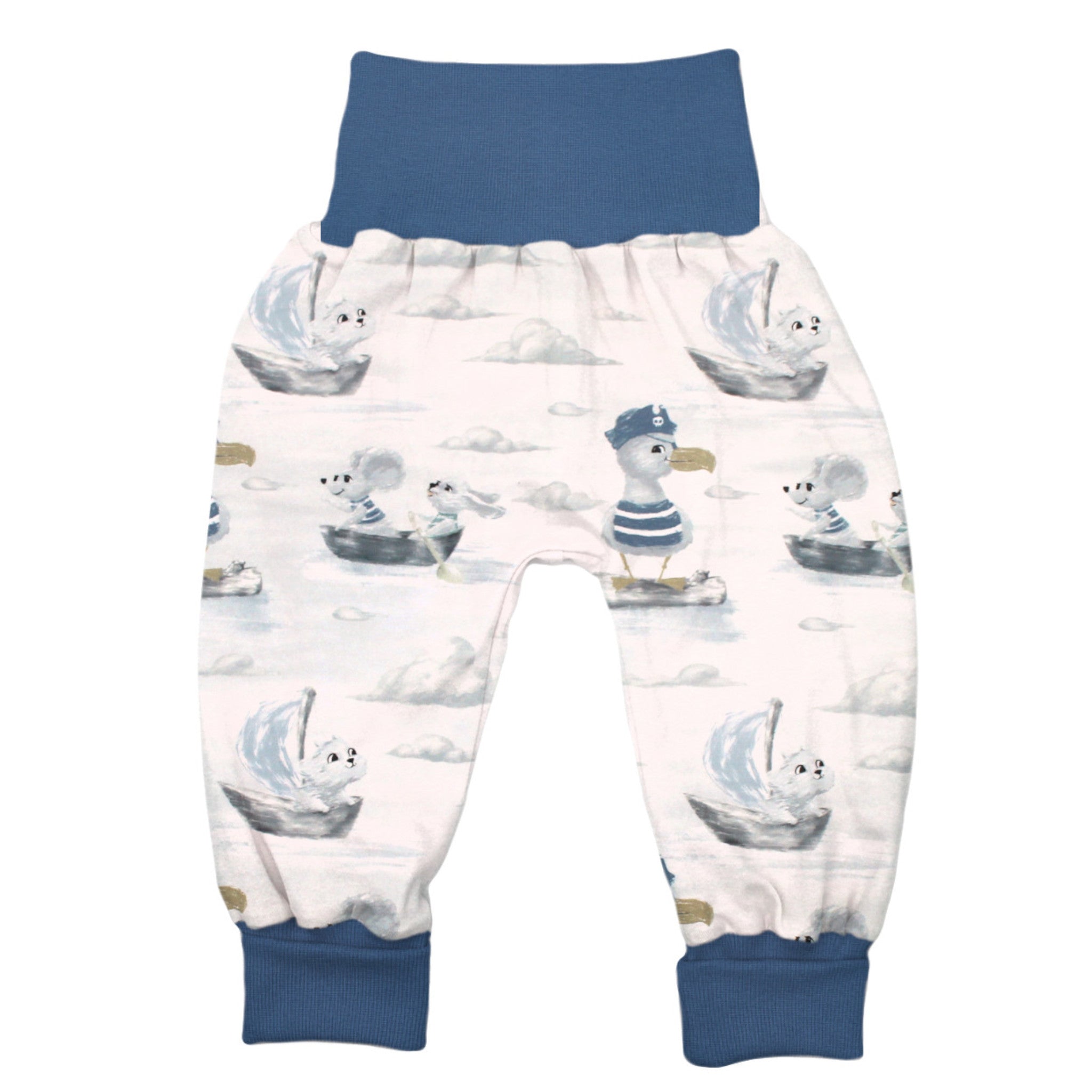 Lange Pumphose für Babys und Kinder „Kapitän Möwe“