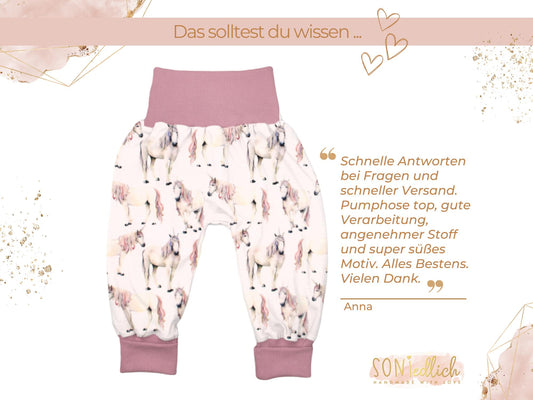Lange Pumphose für Babys und Kinder „Einhorn“ Bewertung