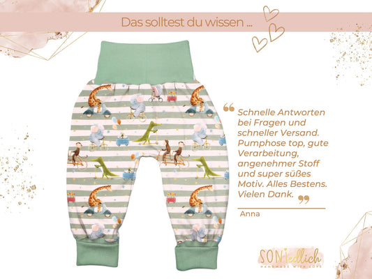 Lange Pumphose für Babys und Kinder „Tierausflug“ Bewertung