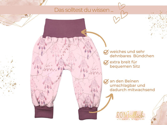 Lange Pumphose für Babys und Kinder „Traumfänger“ Merkmale