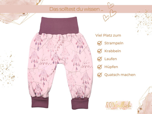 Lange Pumphose für Babys und Kinder „Traumfänger“ Beschreibung 1