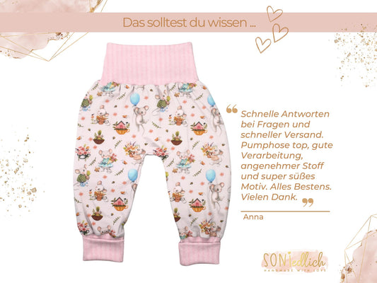 Lange Pumphose für Babys und Kinder "sweet garden“ Bewertung