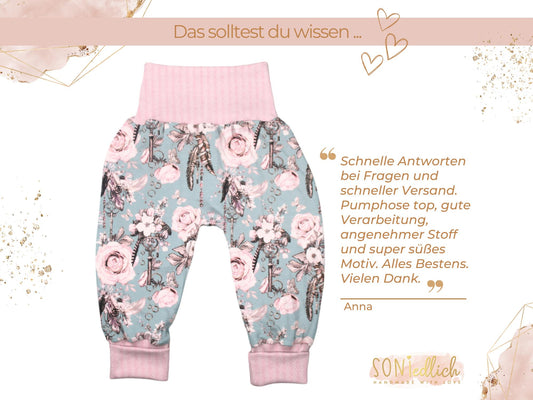 Lange Pumphose für Babys und Kinder „sweet key“ Bewertung