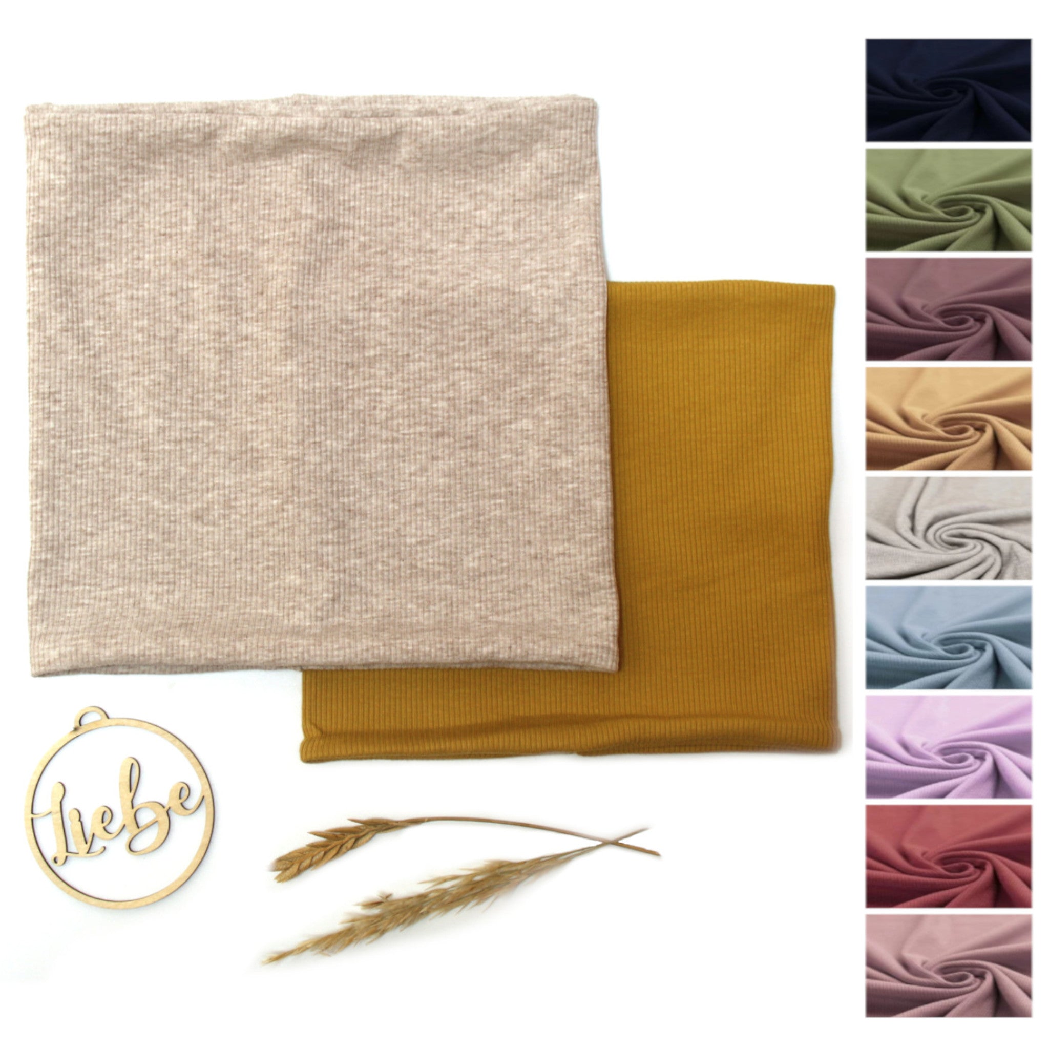 Loop Schal aus Rib-Jersey