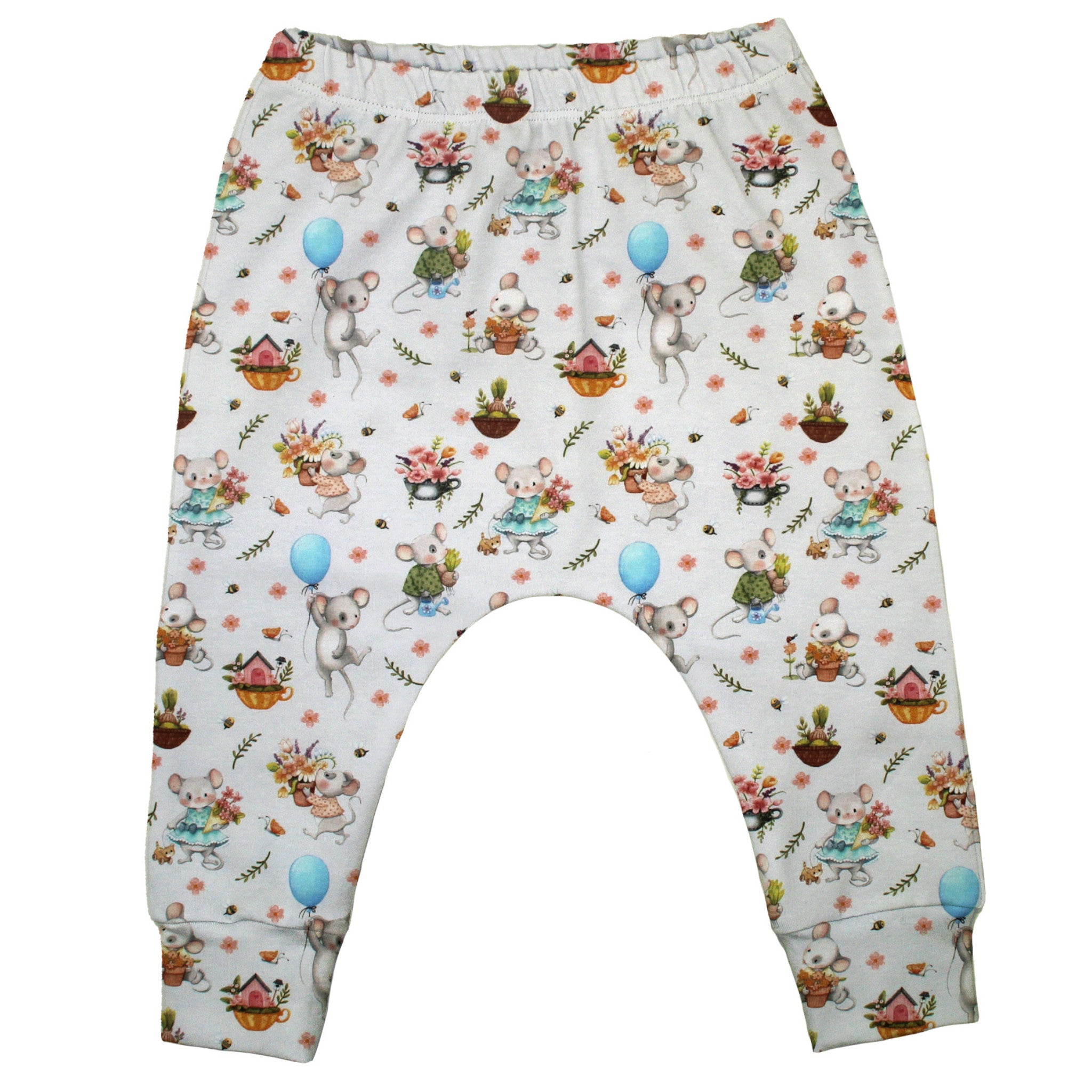 Slim Harem Pants für Babys und Kinder „sweet garden“