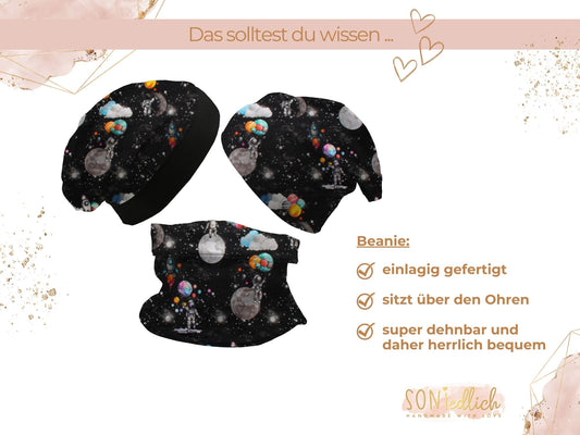 Beanie und Loop Set für Babys und Kinder „Astronaut“ Beanie