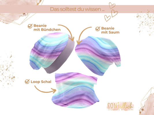 Beanie und Loop Set für Babys und Kinder "marshmallow" Bestandteile