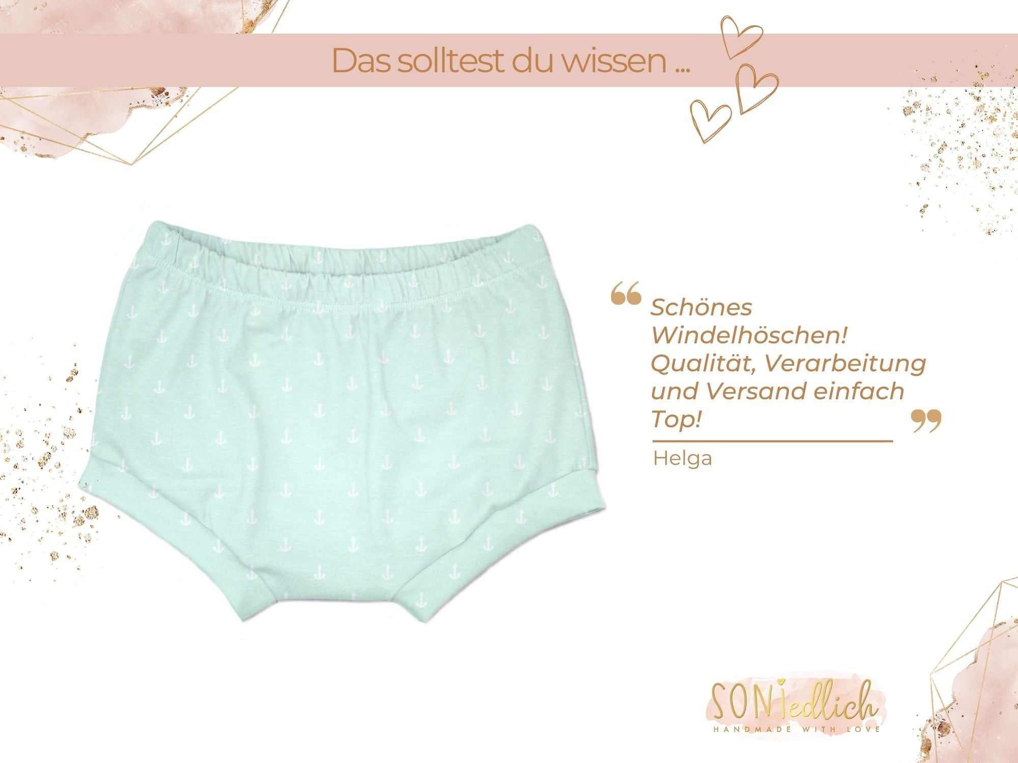 Bummie für Babys und Kinder „Anker, mint“ Bewertung