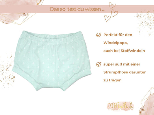 Bummie für Babys und Kinder „Anker, mint“ Beschreibung1