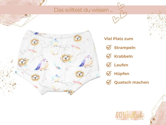 Bummie für Babys und Kinder „baby bird“ Beschreibung2