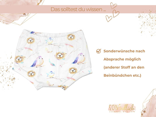 Bummie für Babys und Kinder „baby bird“ Sonderwünsche