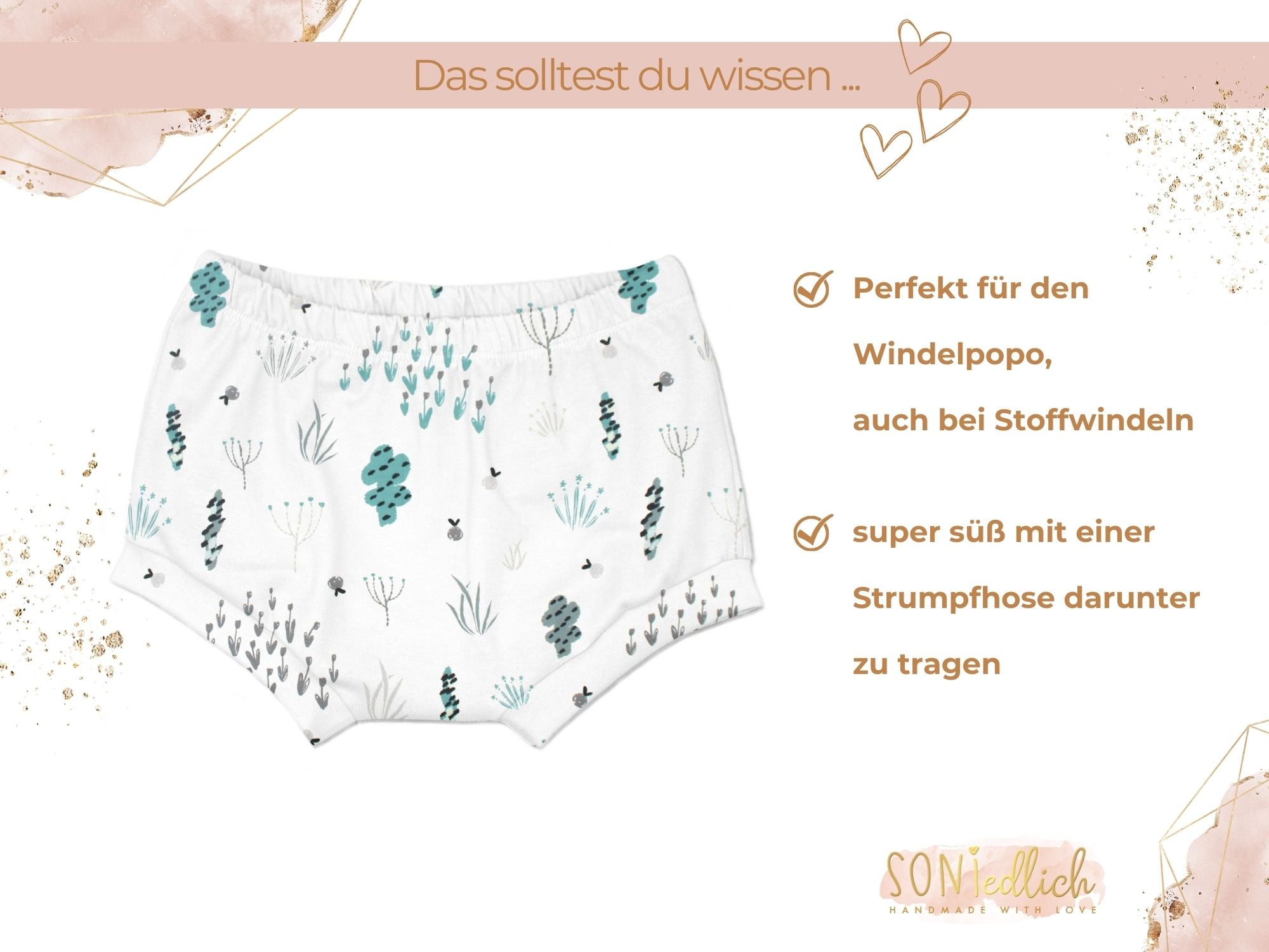 Bummie für Babys und Kinder „bushes“ Beschreibung1