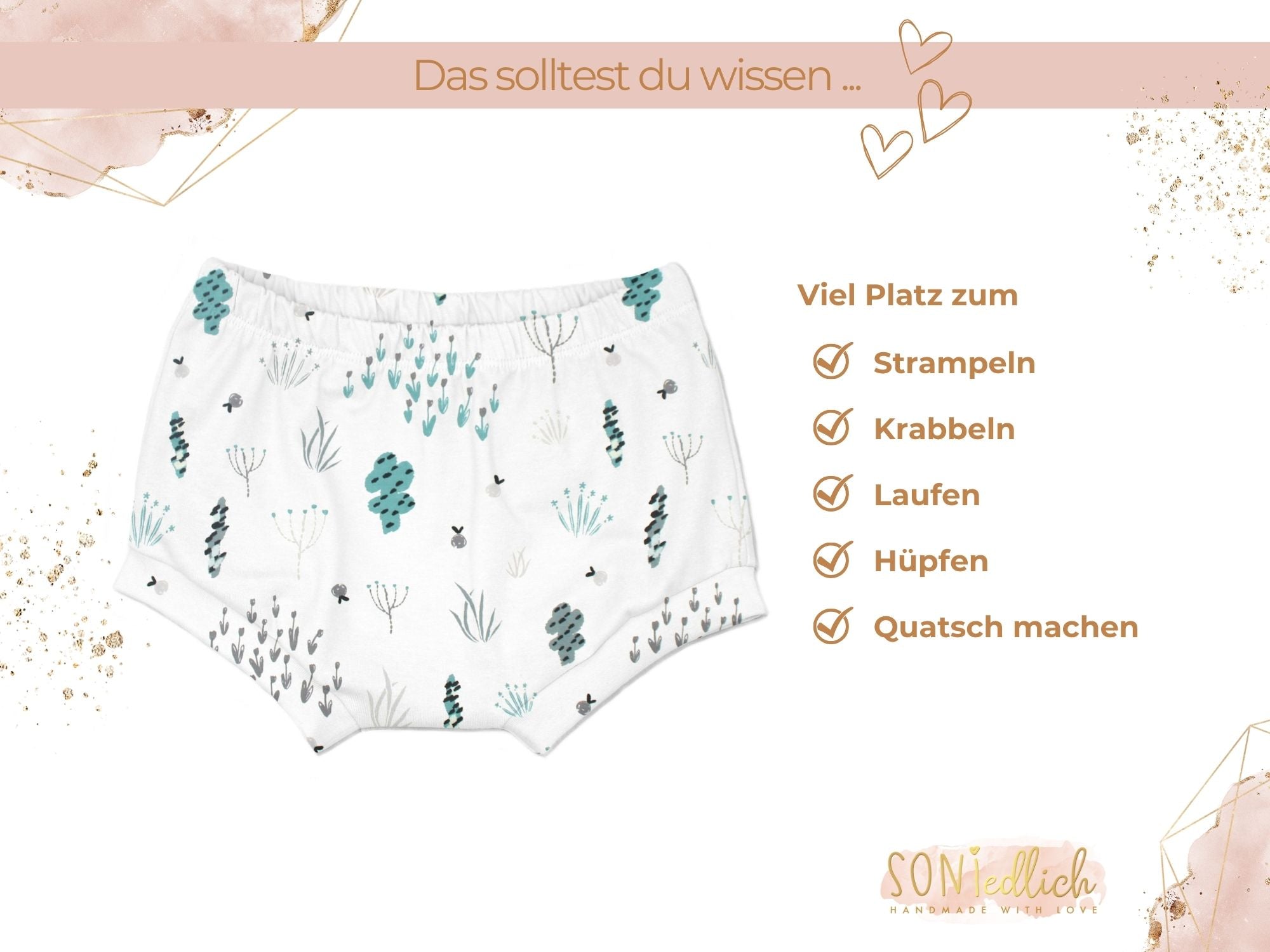 Bummie für Babys und Kinder „bushes“ Beschreibung2