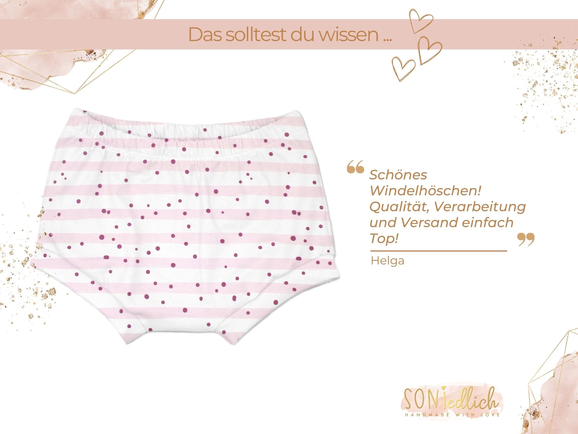 Bummie für Babys und Kinder „dotties and stripes“ Bewertung