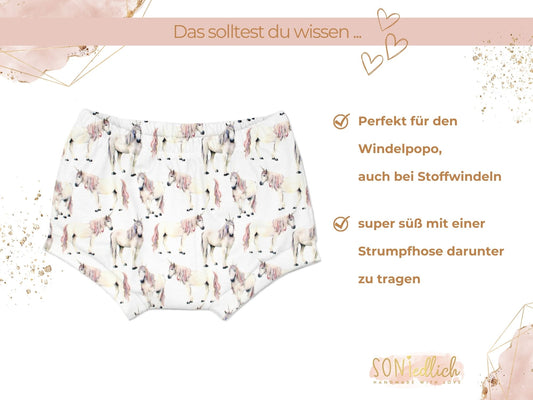 Bummie für Babys und Kinder „Einhorn“ Beschreibung1