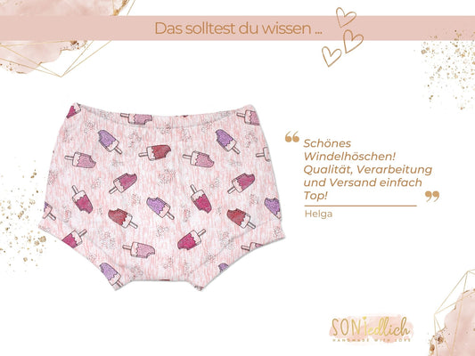 Bummie für Babys und Kinder „Eis am Stiel glitzer“ Bewertung