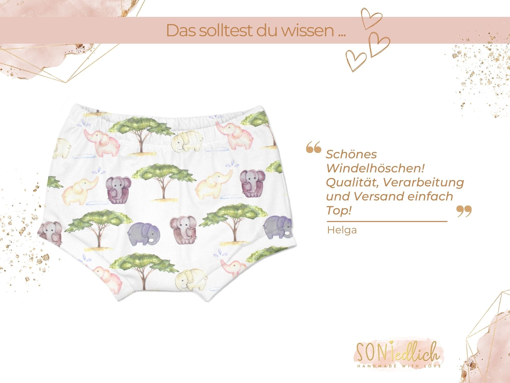 Bummie für Babys und Kinder "Elefanten" Bewertung