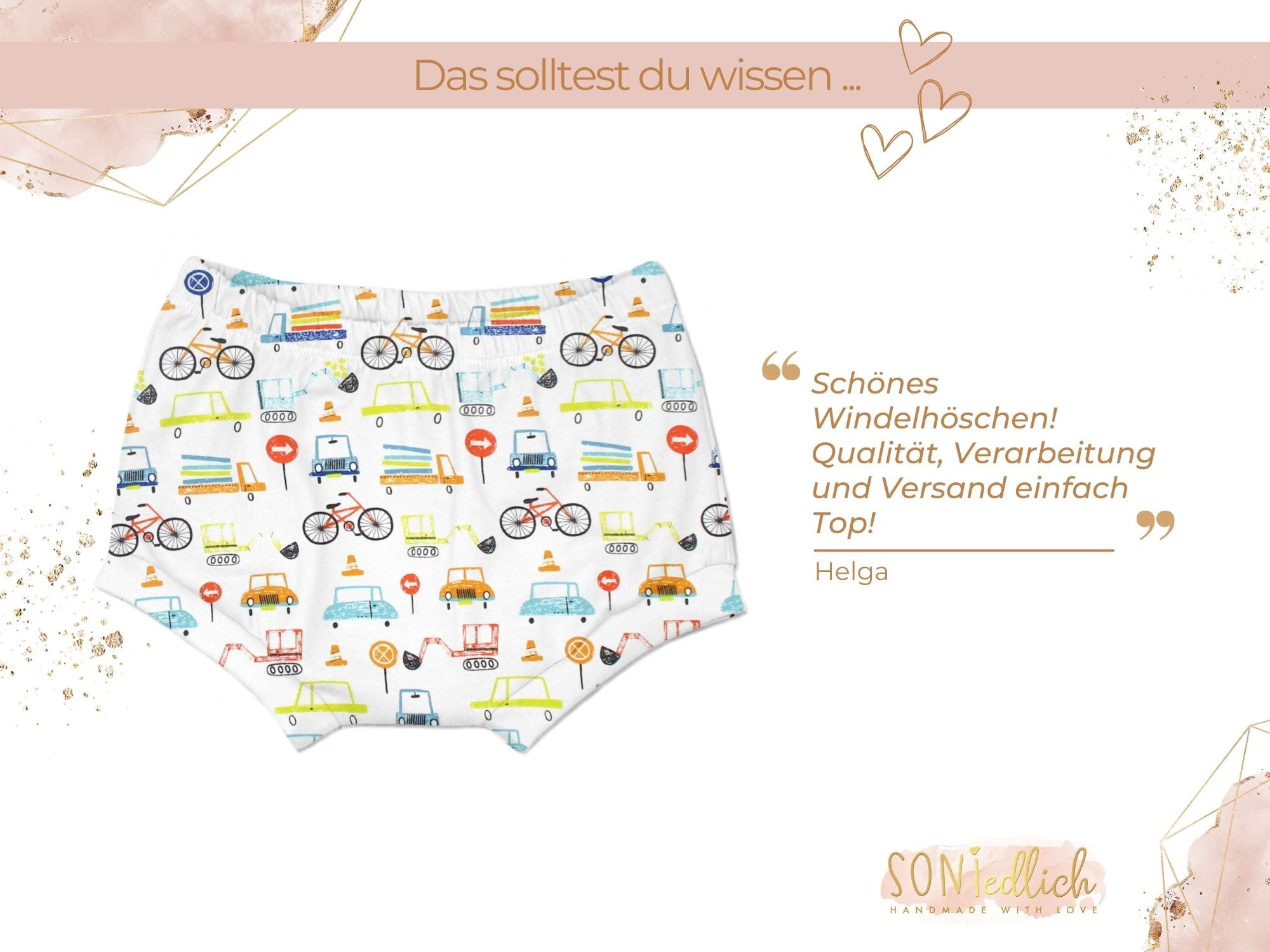 Bummie für Babys und Kinder „Fahrzeuge weiß“ Bewertung