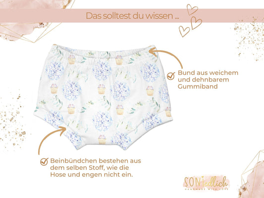 Bummie für Babys und Kinder „flowerballon“ Details
