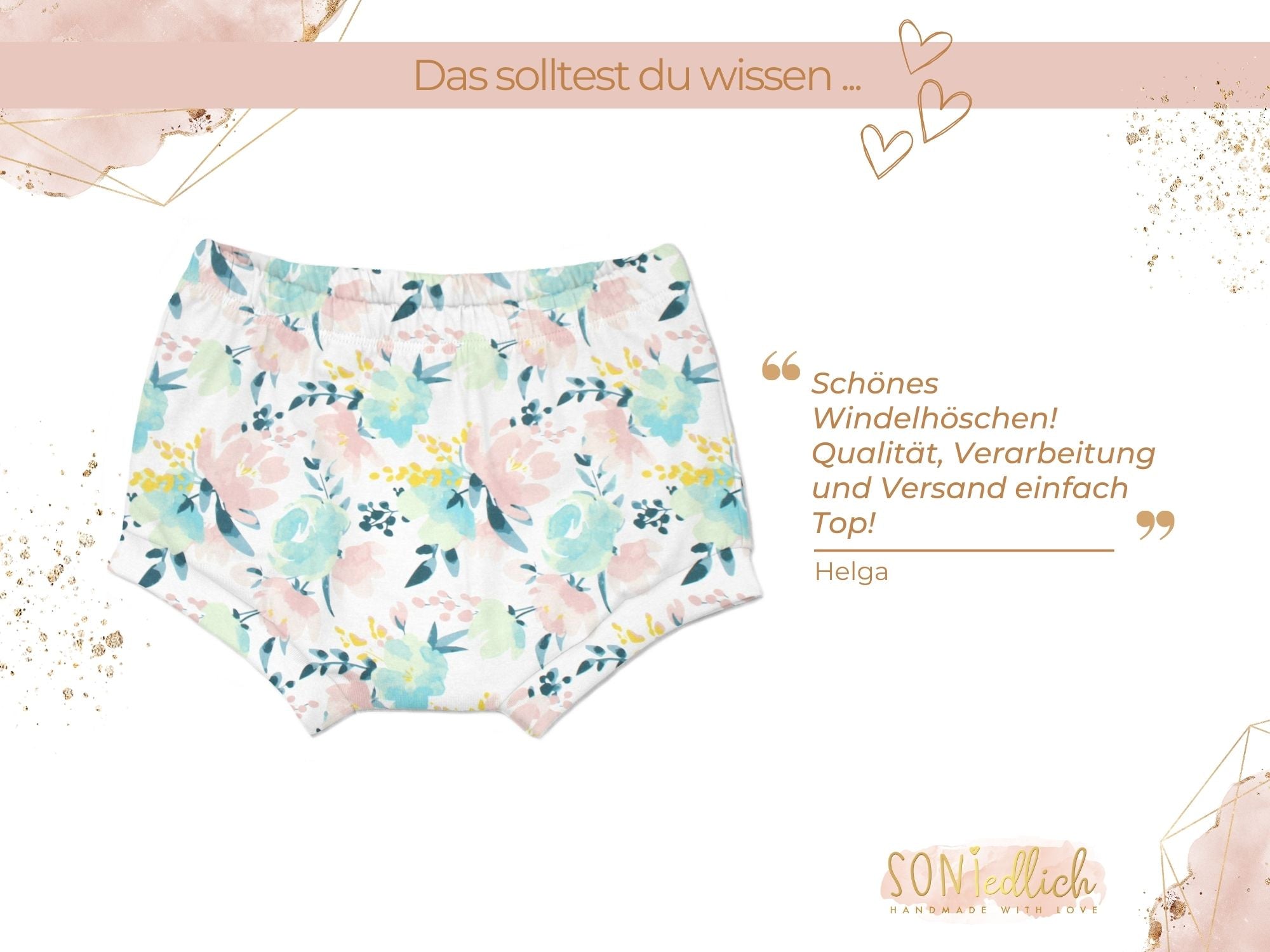 Bummie für Babys und Kinder „flowergarden“ Bewertung
