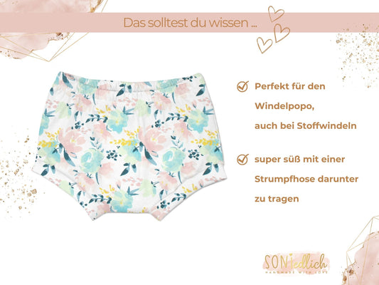 Bummie für Babys und Kinder „flowergarden“ Beschreibung1