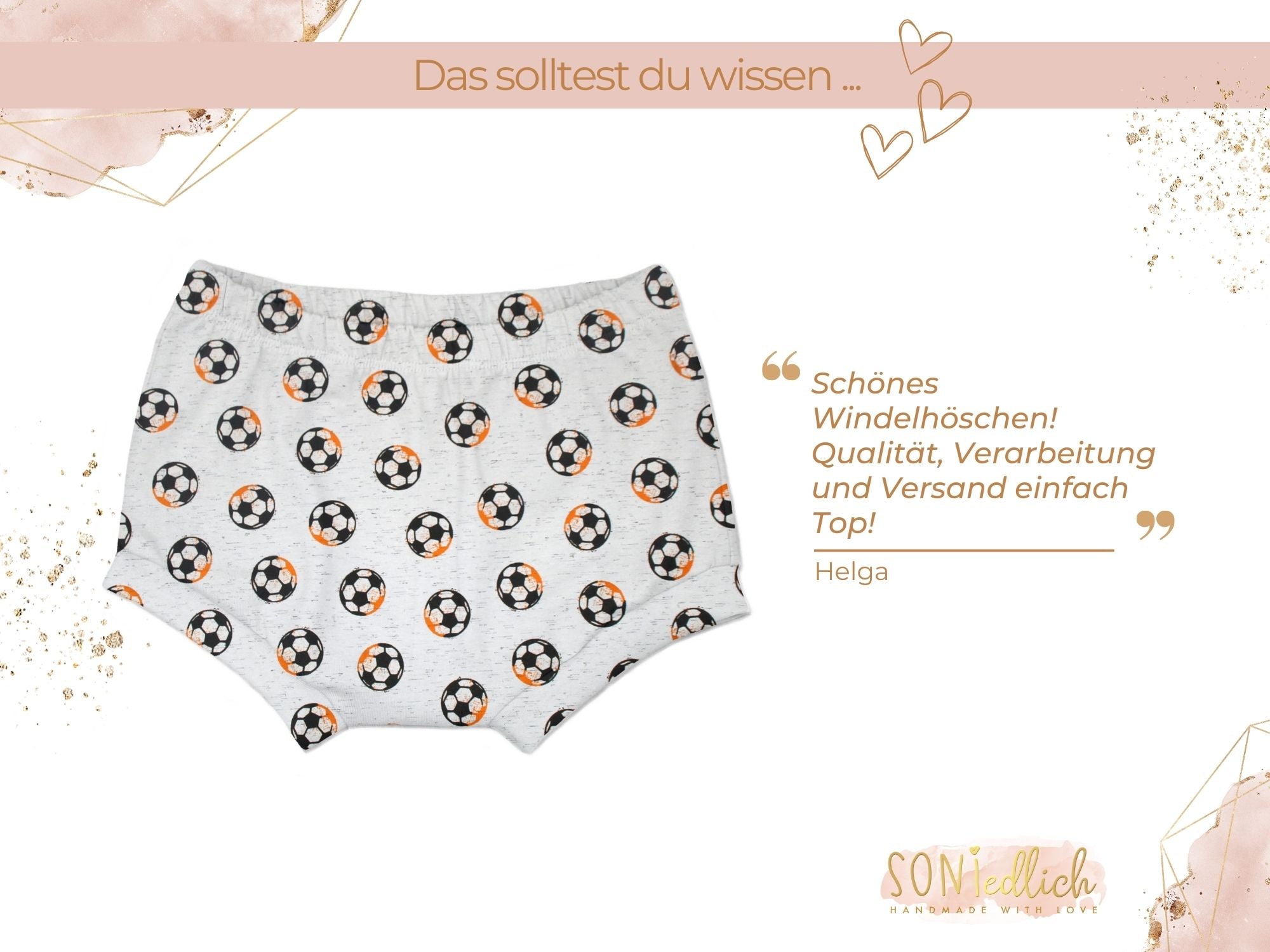 Bummie für Babys und Kinder „Fußball“ Bewertung