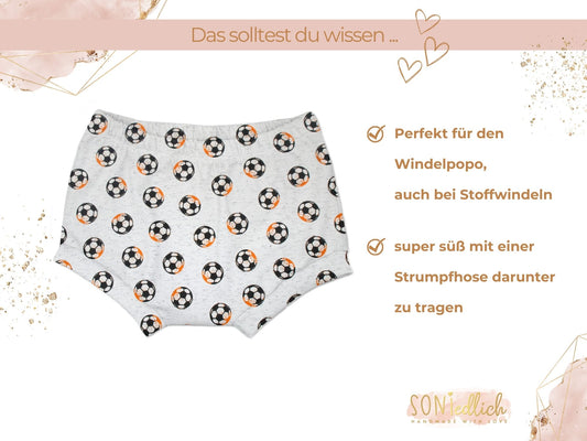 Bummie für Babys und Kinder „Fußball“ Beschreibung1