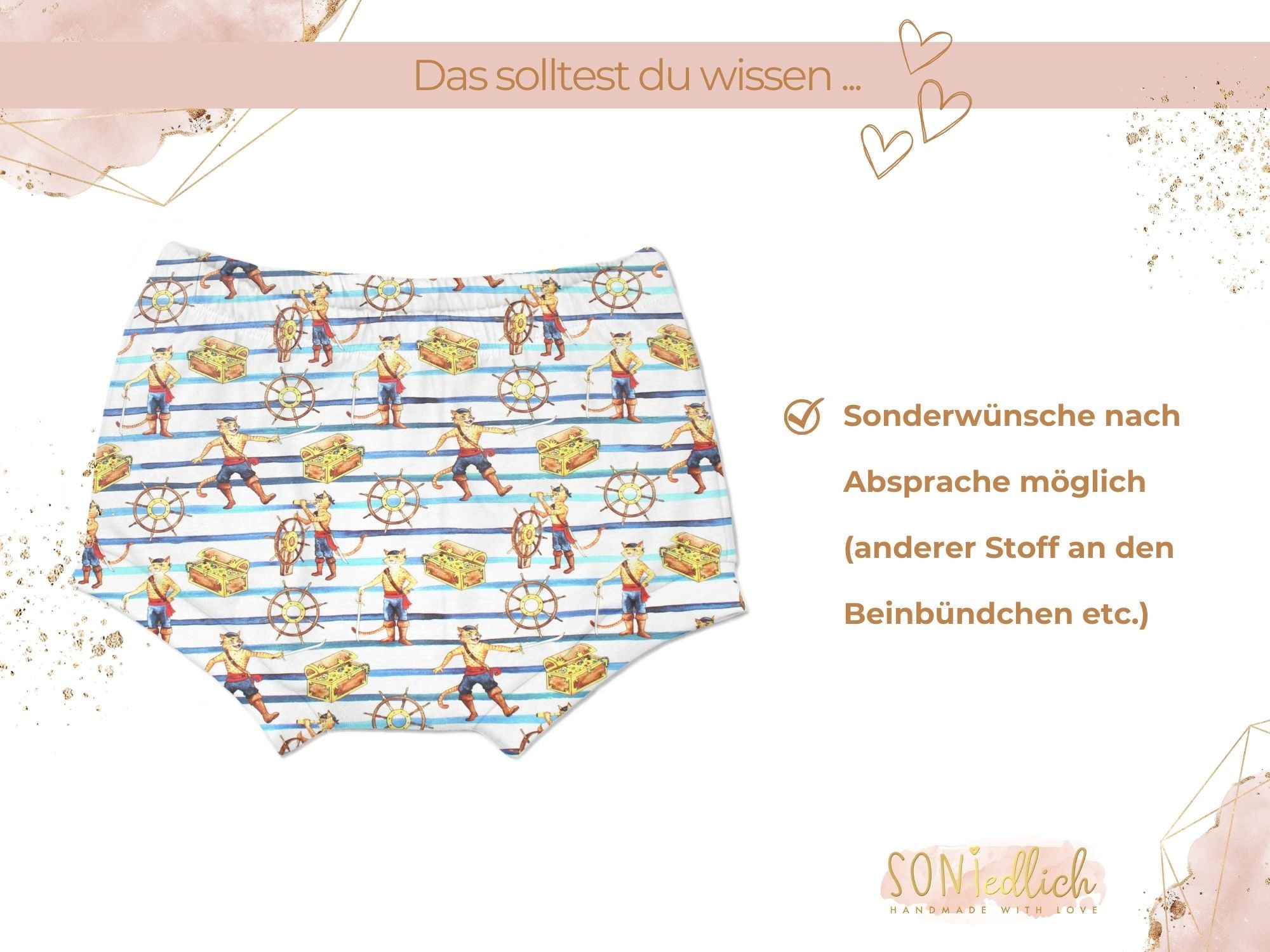 Bummie für Babys und Kinder „gestiefelter Kater“ Sonderwünsche