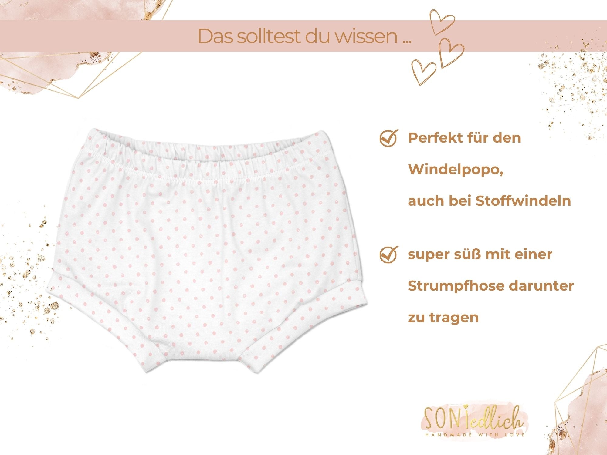 Bummie für Babys und Kinder „Kritzelpunkte“ Beschreibung1