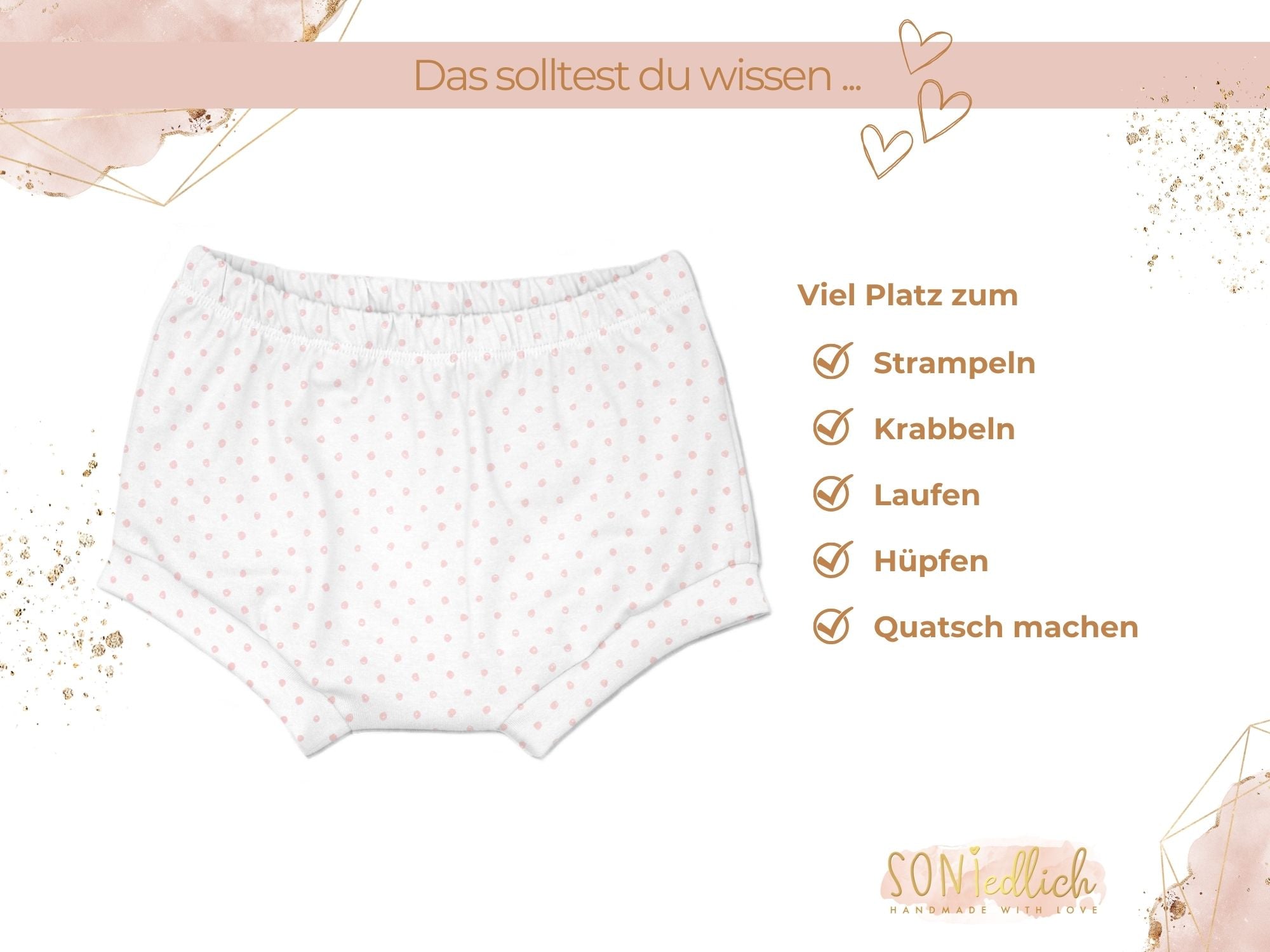 Bummie für Babys und Kinder „Kritzelpunkte“ Beschreibung2