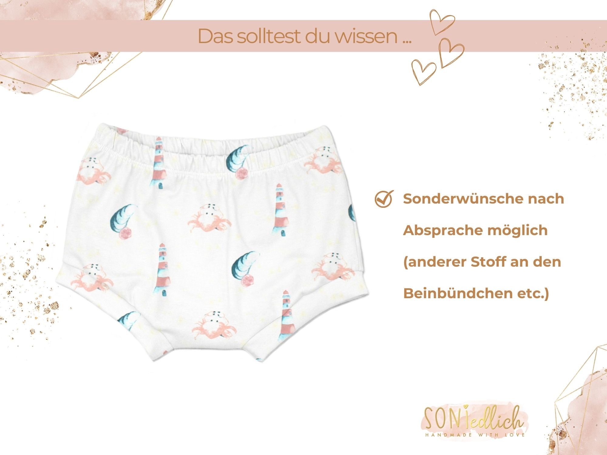 Bummie für Babys und Kinder "Leuchtturm" Sonderwünsche