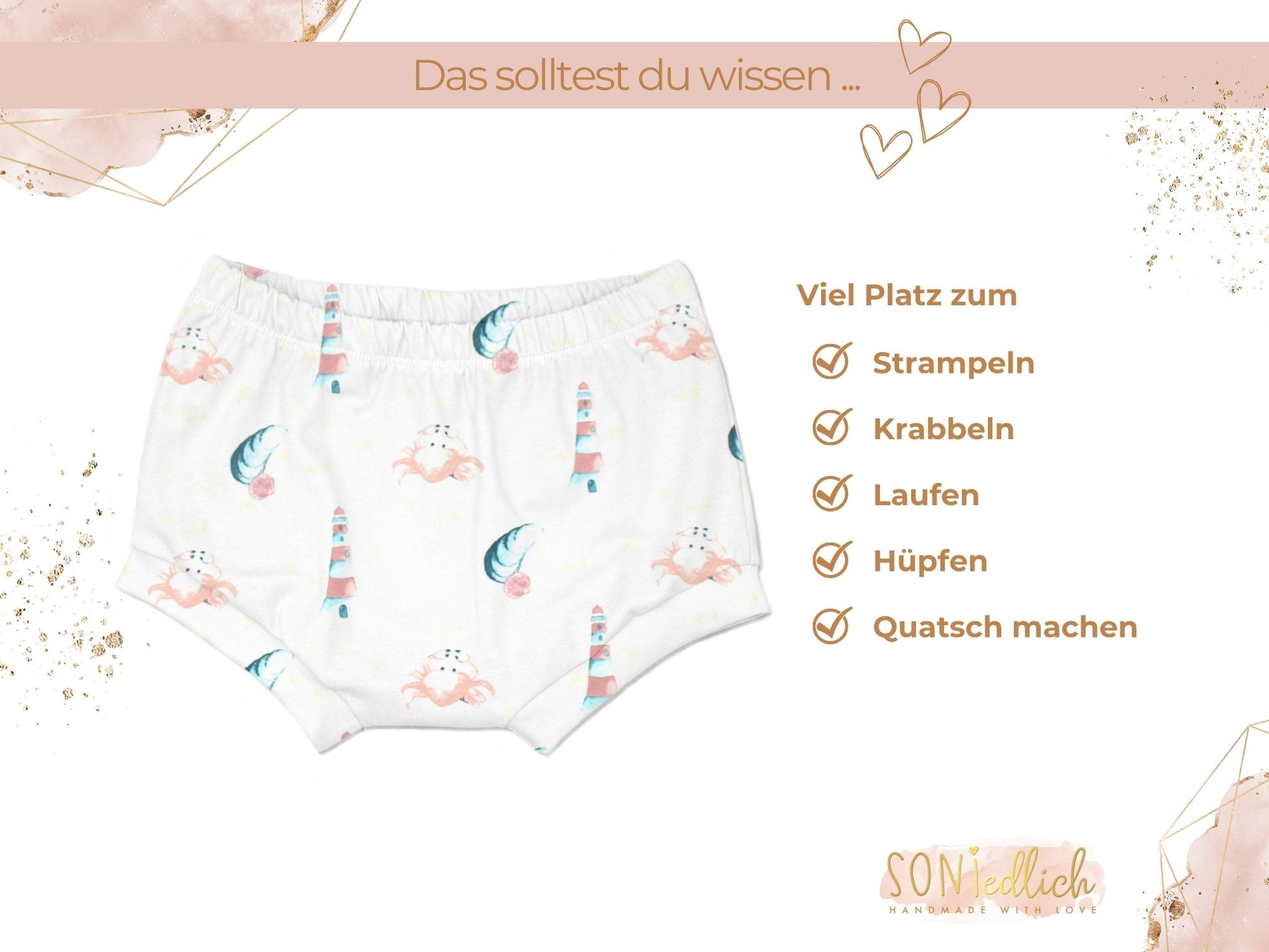 Bummie für Babys und Kinder "Leuchtturm" Beschreibung2