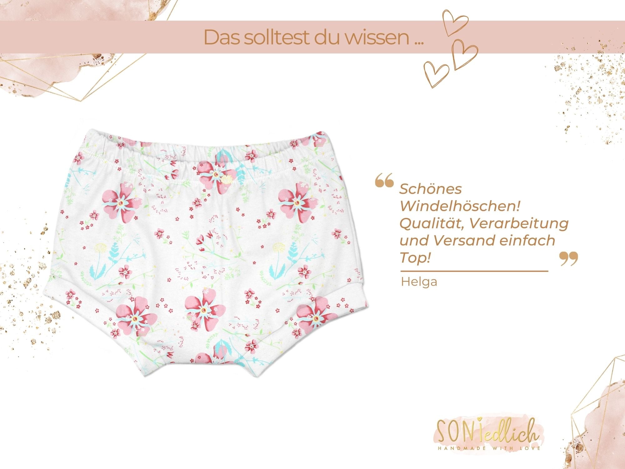 Bummie für Babys und Kinder „lovely flowers" Bewertung