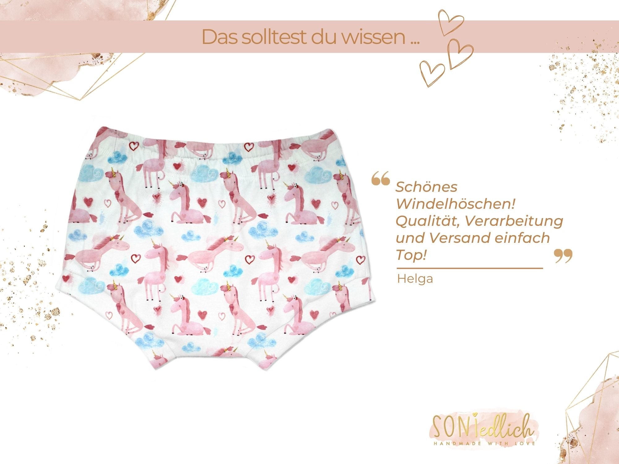 Bummie für Babys und Kinder „lovely unicorn" Bewertung