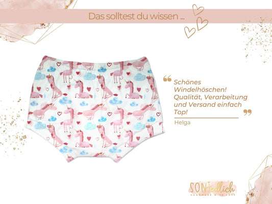 Bummie für Babys und Kinder „lovely unicorn" Bewertung