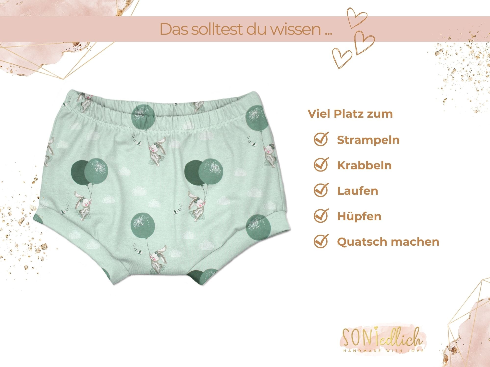 Bummie für Babys und Kinder „Luftballonhase“ Beschreibung2