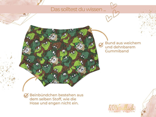 Bummie für Babys und Kinder „Monster“ Details